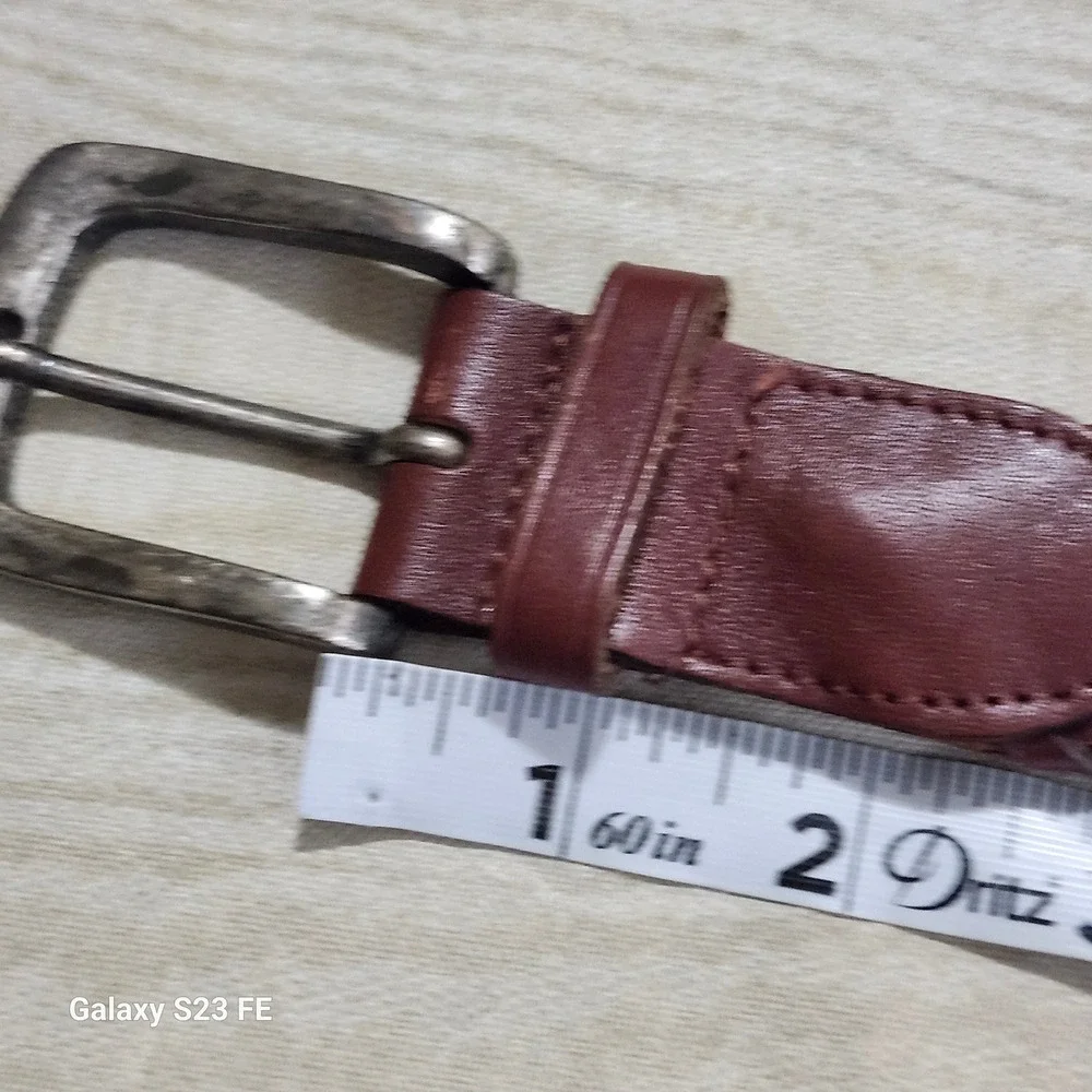 Unbranded Braided Leather Belt Mens 40 Brown Woven Distressed Buckle‎ 21180